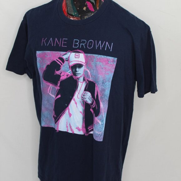 Kane Brown Concert Size XL Blue Live Forever Tour Short Sleeve Tshirt - Picture 3 of 12